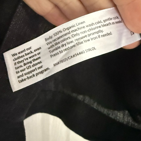 Eileen Fisher Airy Organic Linen Twill Shirt Jacket. Size 2X Gray Button Down - Picture 8 of 10